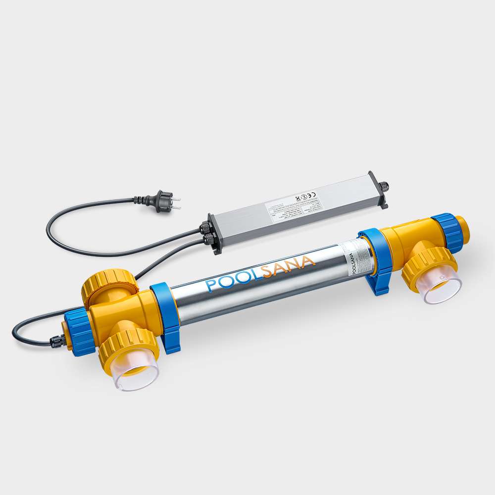 Thermopool Pro komplett 8 × 4 × 1,5 m PS30/80 med blå 0,8 mm blå liner. - Bild 17